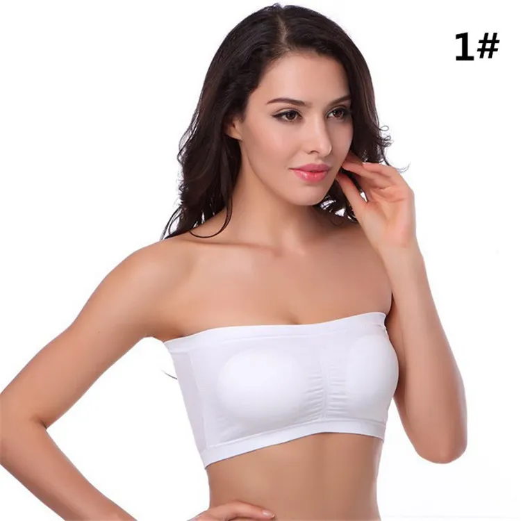 Strapless Yoga Sport Seamless Bandeau Bra With Removable Pads Chest Modal Tube Top Bandeau Soft Sexy Wrap Chest BB087 From Tina314 3.55 DHgate.Com
