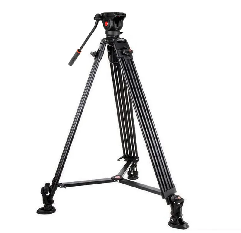 Viltrox Pro 1,8 m aluminium zware videofloeistofstatief VX-18M met panhoofd draagtas voor DSLR-camera DV-camcorder