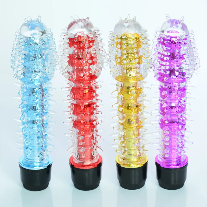 Soft Jelly Crystal Multispeed Waterproof Realistic Dildo Vibrator Penis Powerful G Vibe