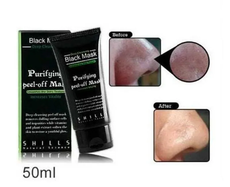 Shills Peel-Off Face Masks Deep Cleansing Black Mask 50ml Blackhead Facial Mask Shills Deep Cleansing Black Mask Matte