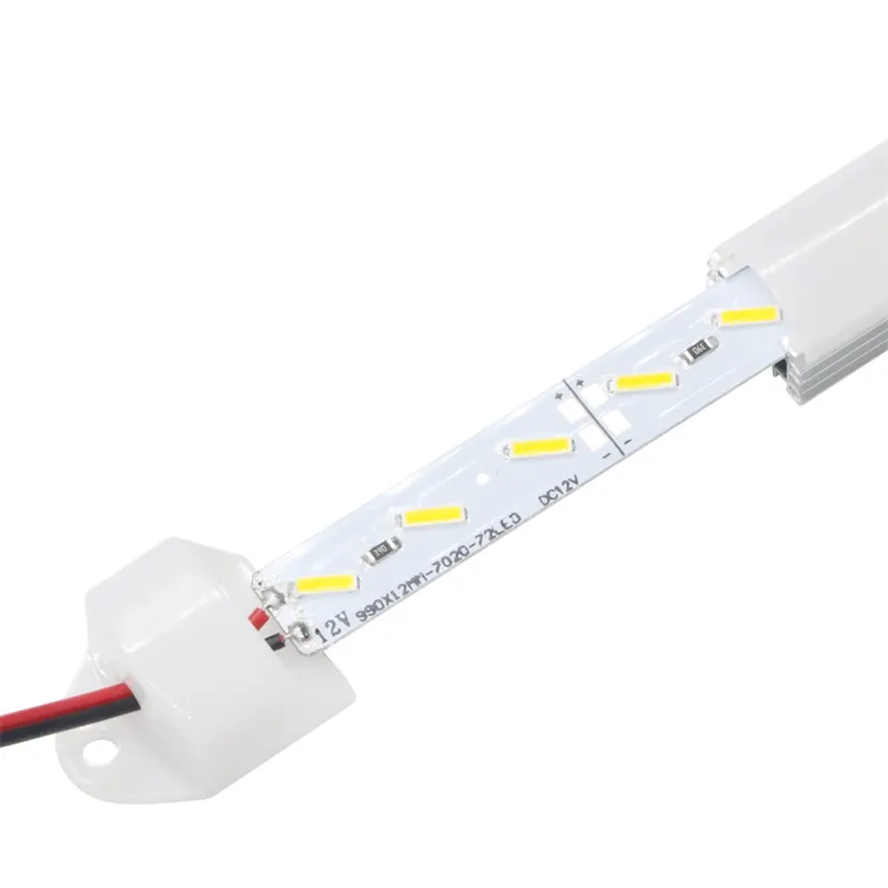 Светодиодная полоса SMD 7020, 12 В постоянного тока, 50 см, 36 светодиодов, жесткая жесткая лента, стиль U, прохладный, теплый, чистый белый3693806