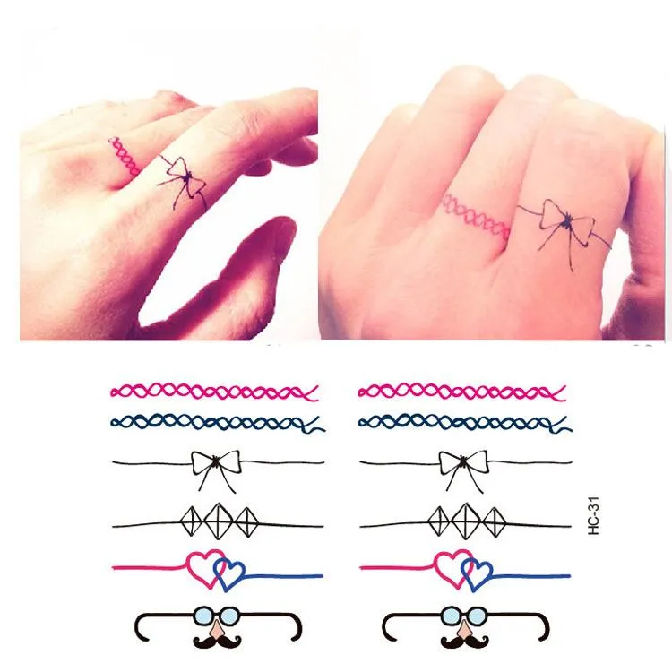 Tattoos de anillos para dedos cheap