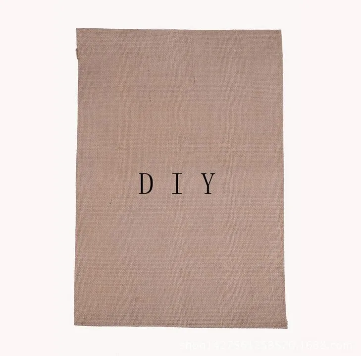 DIY Burlap Garden Flags 4Styles 12"Wx18"H DIY Jute Liene Yard House Decorative Hanging Flag Courtyard Printed Ads Flags