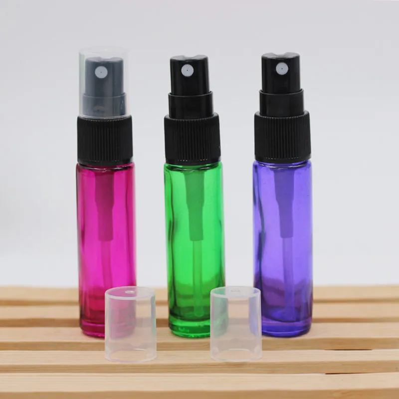 Flacons pulvérisateurs en verre de 10 ml avec pulvérisateur à brouillard fin Flacons vides rechargeables pour huiles essentielles ou autres liquides F20171952