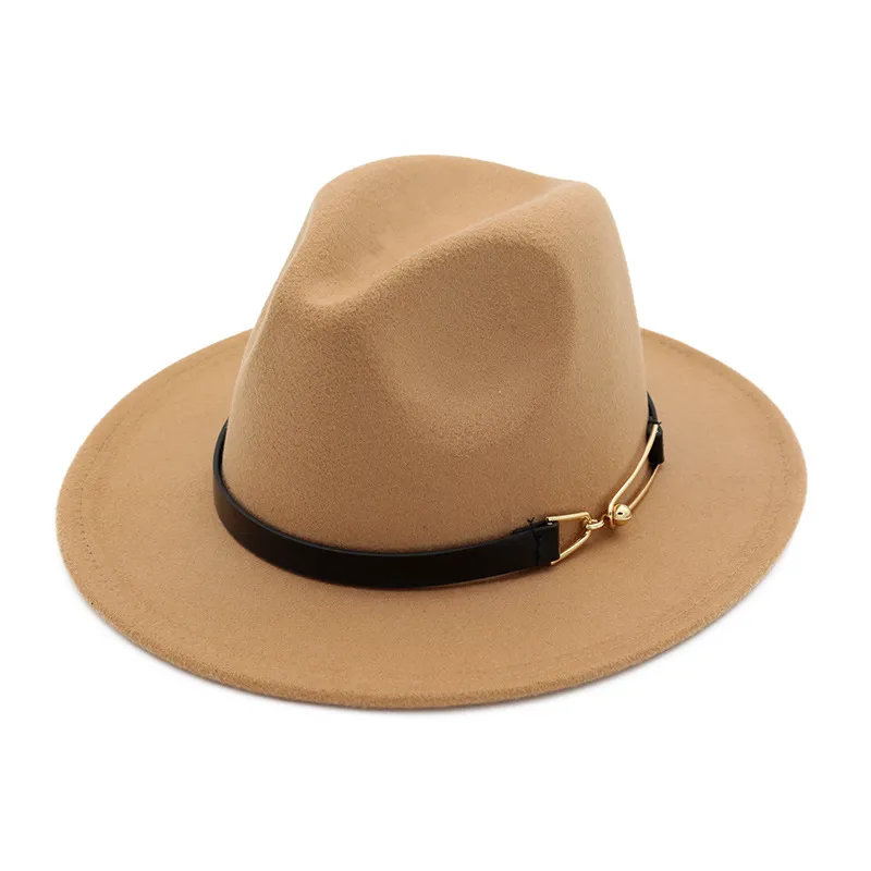 Panama Style Fedora Hat For Men & Women – Wool Felt Wide  display picture 2