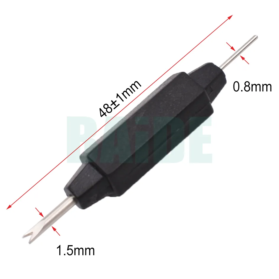 Strumento di rimozione del perno della barra della molla del cinturino dell'orologio a doppia estremità in acciaio da 1,5 mm Strumento di rimozione del perno dello strumento della barra della molla in metallo in alta qualità 500 pz / lotto