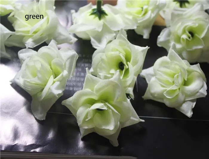 DIA:4.5cm/1.78inc wholesale emulational silk rose flower head for home,garden,wedding,or hat or dress decoration holiday