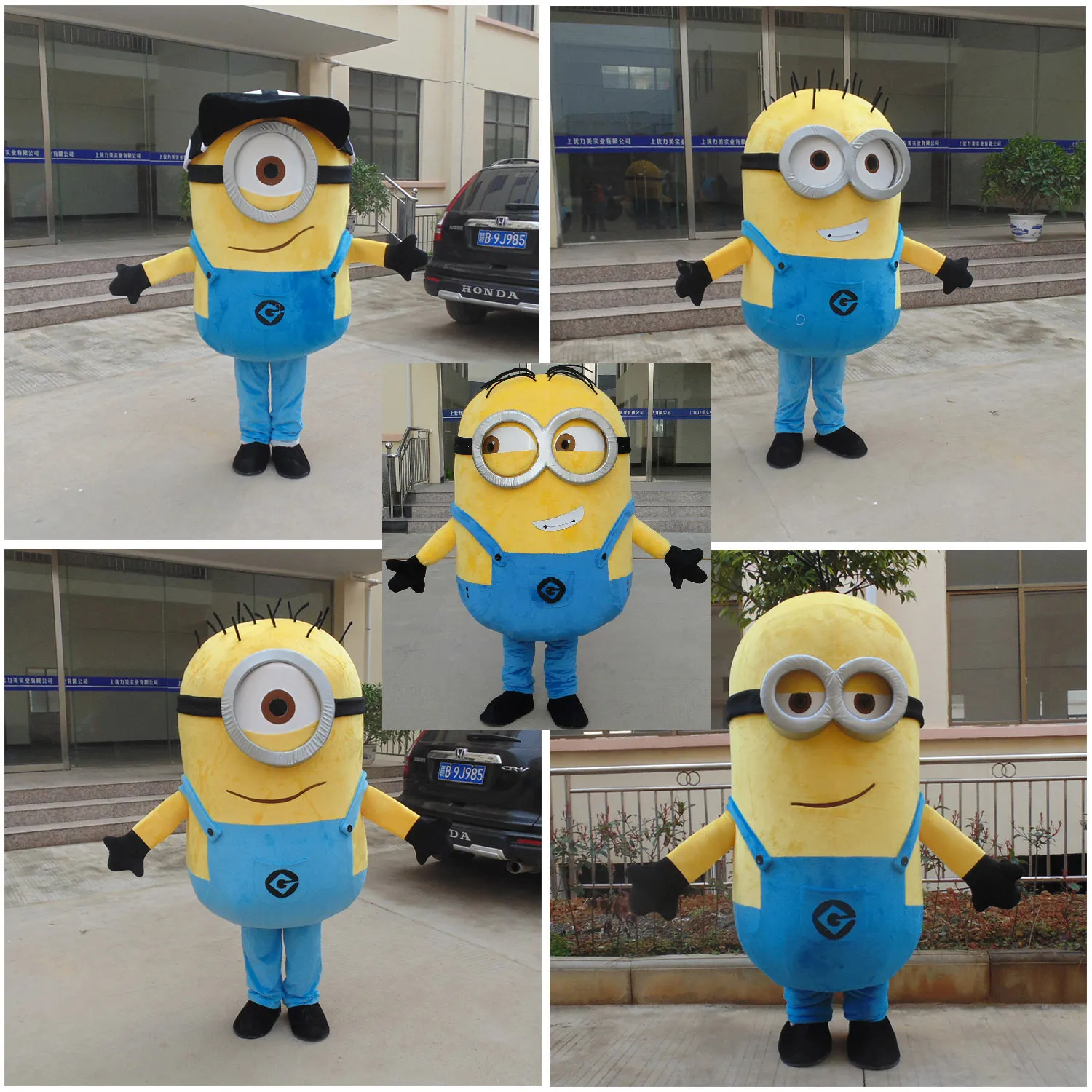 Disfraz De Mascota Minions De Alta Calidad Para Adultos 100% Imagen  Real187W De 350,14 €