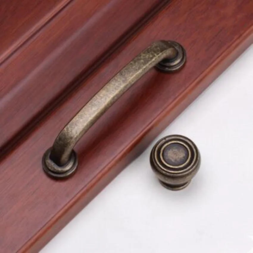 96mm 128mm vintage style bronze black furniture handles antique brass kitchen cabinet dresser door handle knob drawer knobs9094969