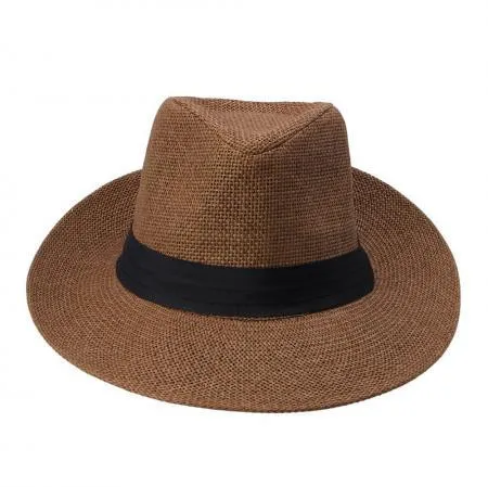Cappelli visiera di paglia estate le donne uomo grande cowboy top hat all'ingrosso 2021 moda vacanza sunhat