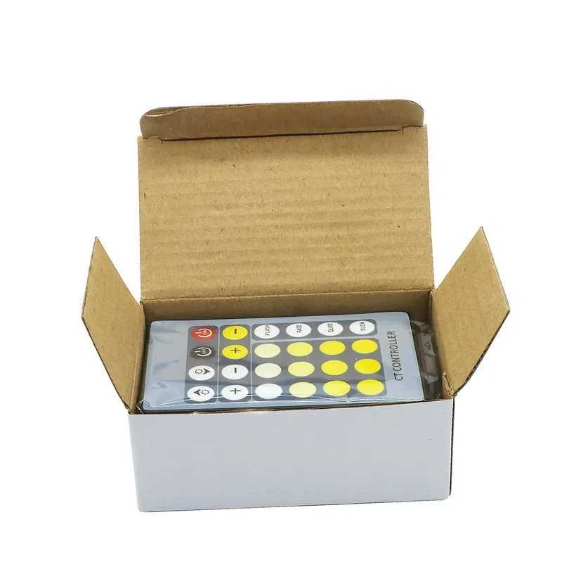 24 Key IR Remote Dimmer Controller Two Color CW+WW CCT Adjustment Color Temperature For 5050/3528 Led Strip Light