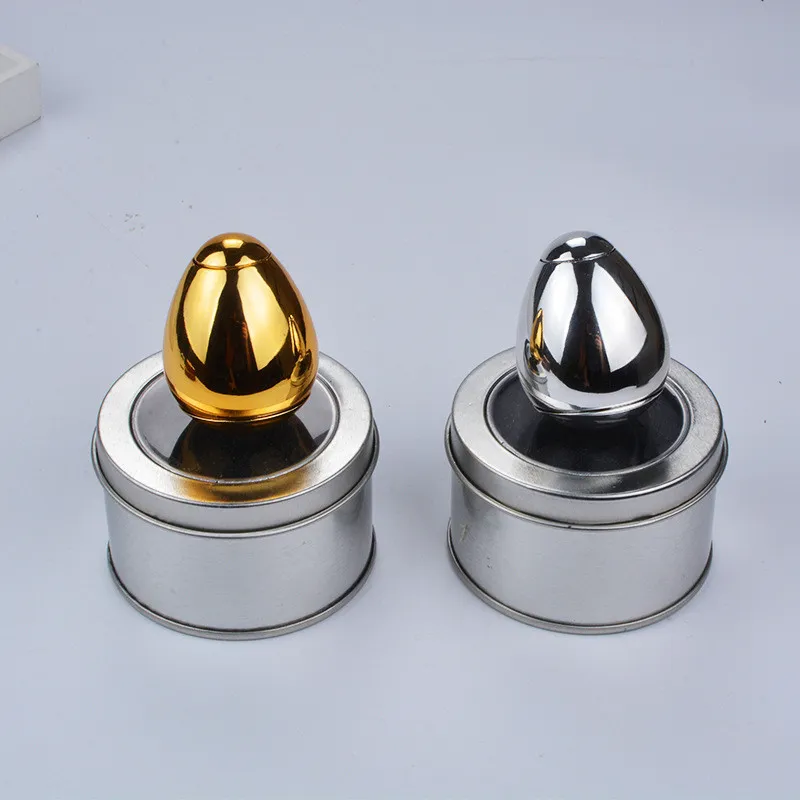 Gold and silver eggs new ideas colorful fingertips top - tumbler, relief metal rotating children toys