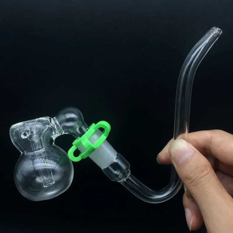 18-миллиметровый бабчик ловца из стеклянной пепла с J-Hooks Adapter J Крюки Стеклянные трубы и пластиковые наборы для подставки для подставки для складной трубы
