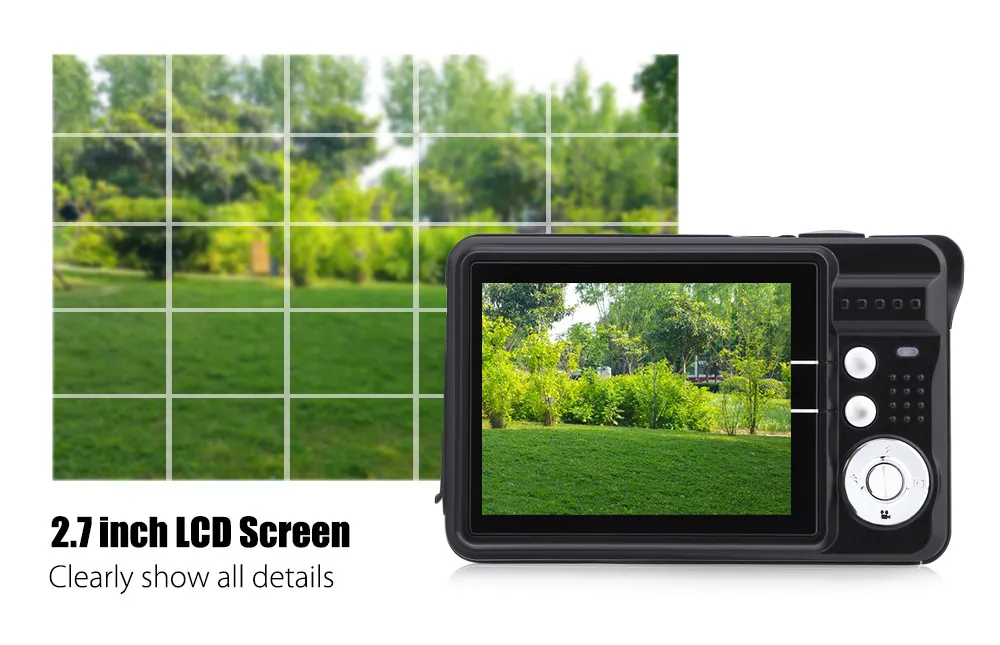 Fotocamera Digitale Compatta Da 12 MP E 1080P Con Schermo TFT 2,4" – Zoom 16x E Anti-vibrazione Per Vlogging