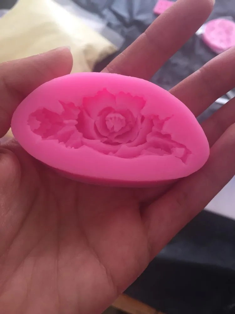 3d ros blomma tårta silikon mögel fondant tårta dekorera choklad godis mögel harts lera tvål mögel kök bakning tårta verktyg