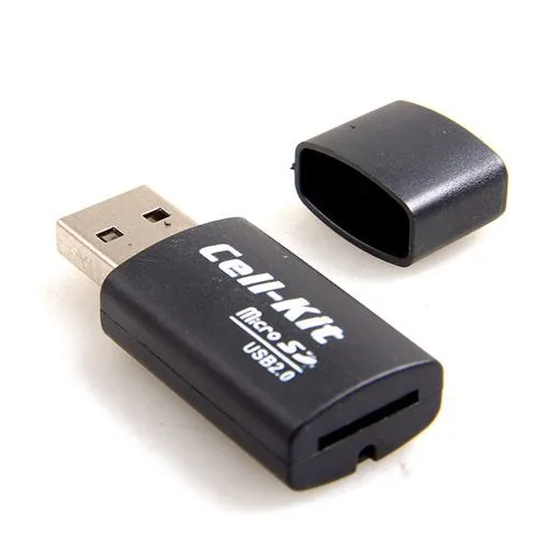 Hoge kwaliteit, kleine hond USB 2.0 geheugen TF-kaartlezer, micro SD-kaartlezer DHL FEDEX gratis verzending 100 stks/partij