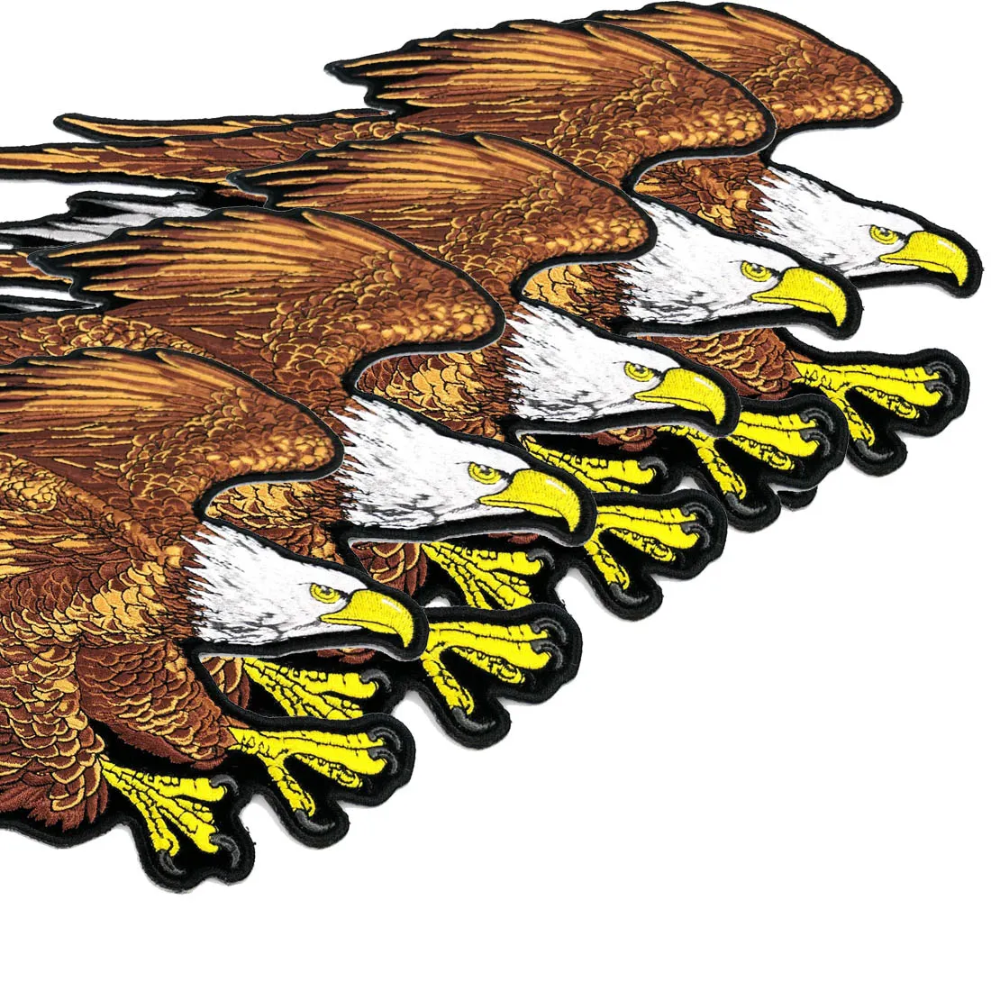 Personalizzato Brown Eagle Large Patch in ferro sul retro della giacca può essere colla o cucito su giacca o T-merda