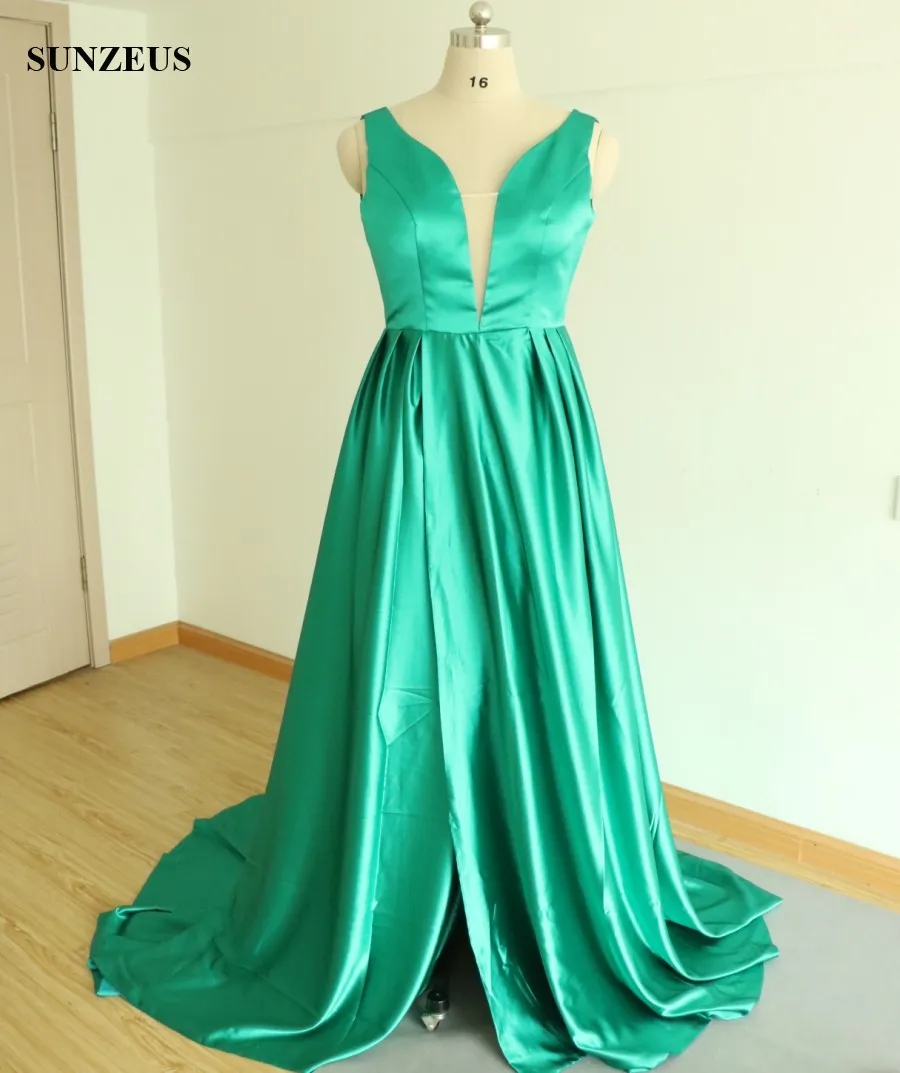 sage green dress size 18 Sage Green Satin Column Devin Maxi Dress main image 1