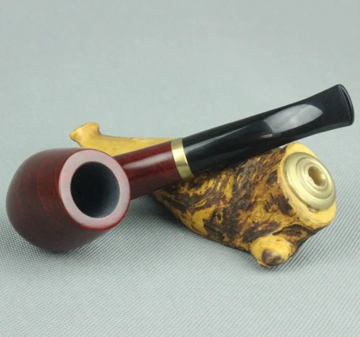 Tuyau en bois de santal rouge en gros 9mm noyau de filtre marteau incurvé tuyau en bois massif amovible