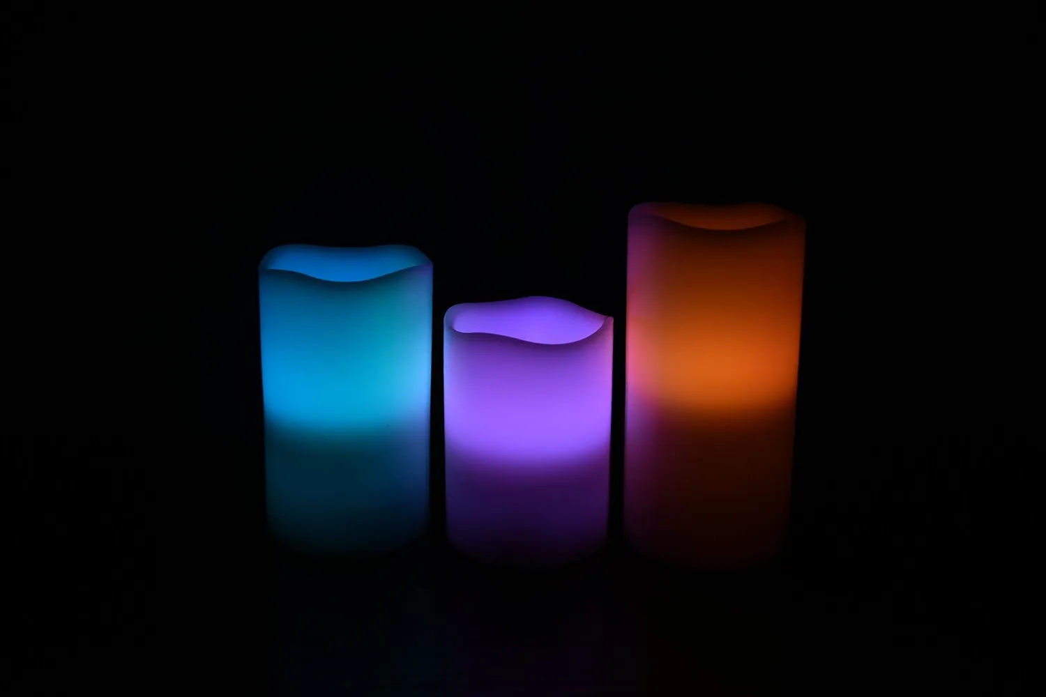 Bougies LED sans flamme en cire avec minuterie de télécommande 3 bougies décor de lumière de fête intérieure pour la fête d'anniversaire de mariage Chris5830137