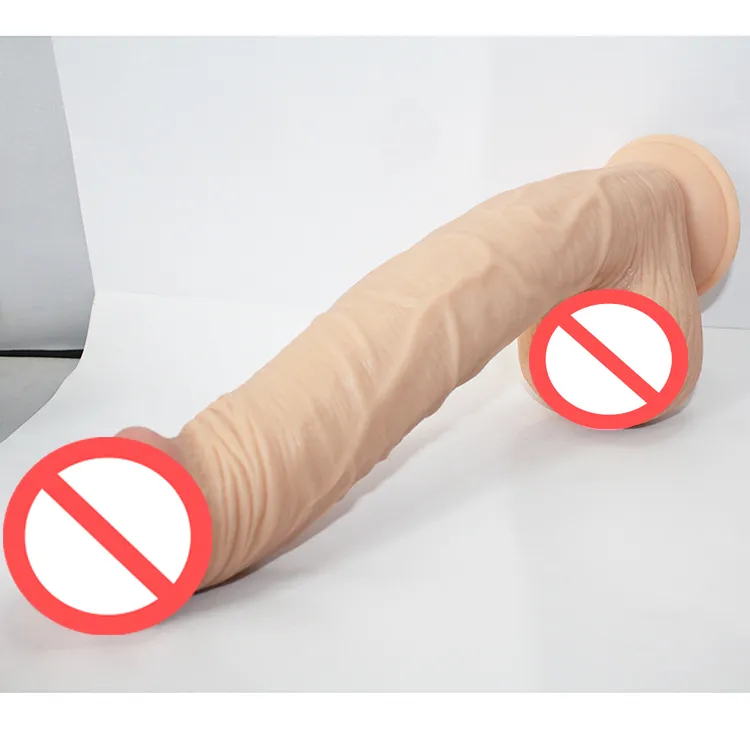 122 tum 31 cm kuk ultra realistisk enorm dildo med bollsuktion cup stor penis kuk simulering phallus vuxen leksak för 1348053