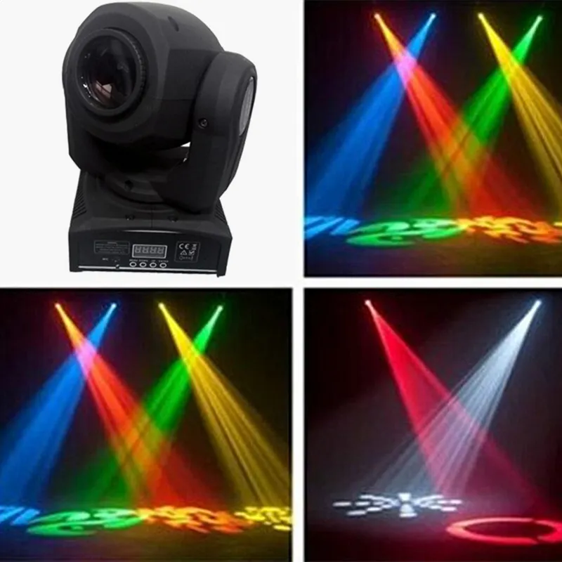 LED 8 colori 10W / 30W spot Light DMX Stage Spot Moving 8/11 Canali Mini illuminazione a testa mobile a LED per luci effetto DJ Dance Disco