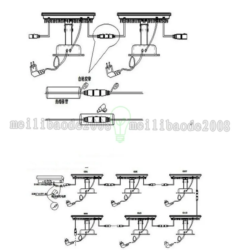 36 * 3W RVB Wall Washer Étanche LED Projecteur Lumière De Scène LED Lumière Extérieure LED Par lumière Effet De Lavage MYY