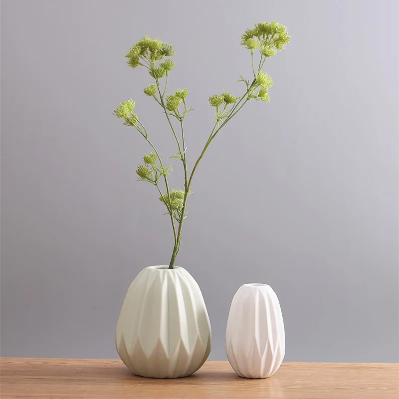 Décoration de la maison pots de fleurs jardinières pliage papier surface vases à fleurs pots en céramique vases décoratifs pots de fête de mariage décor de jardin