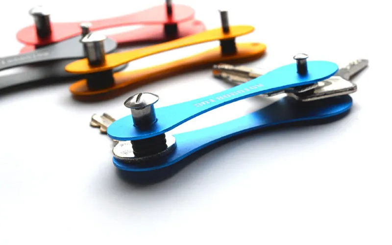 혼합 7 색 다채로운 스마트 스틱 키 체인 휴대용 키 폴더 하드 산화물 알루미늄 포켓 키