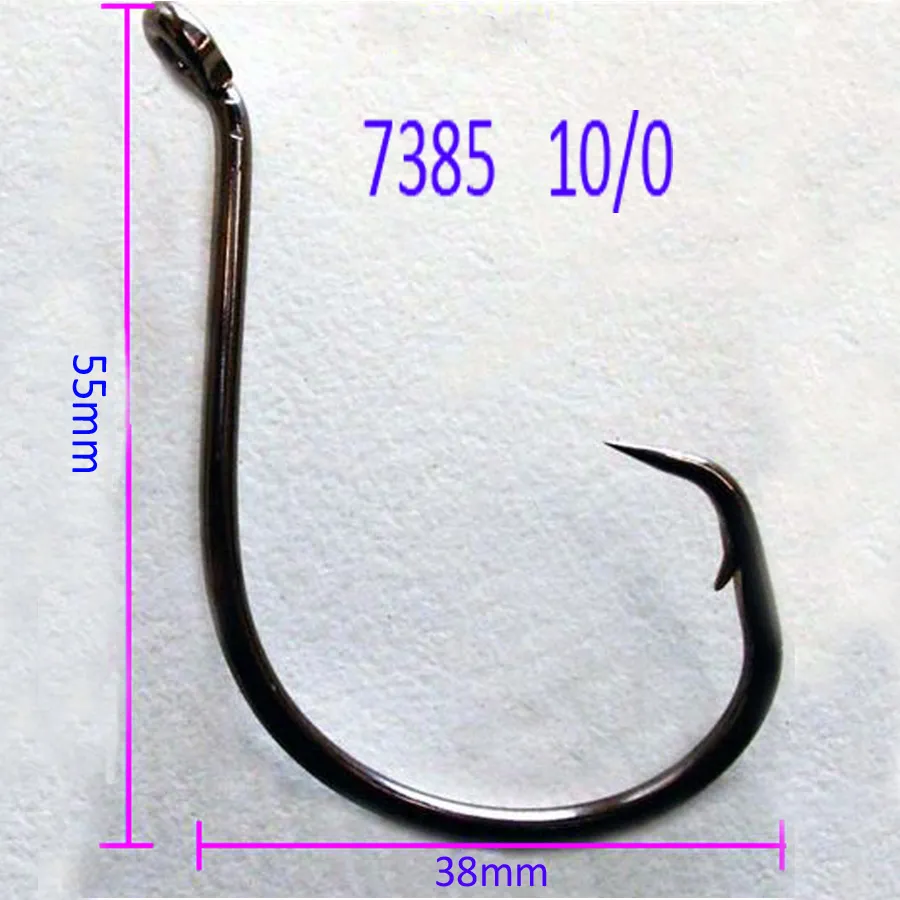 10/0 Japanese High Carbon Stainless Steel Chemically Sharpened Octopus Circle Ocean Fishing Hooks 7385 Ocean Fish Hooks