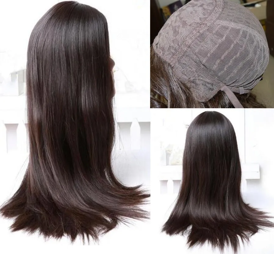 8a Cabelo humano Cabelo natural é melhor sheitels 4x4silk top wigs judeus melhores cabelos virgens europeias kosher perucas sem capítulo