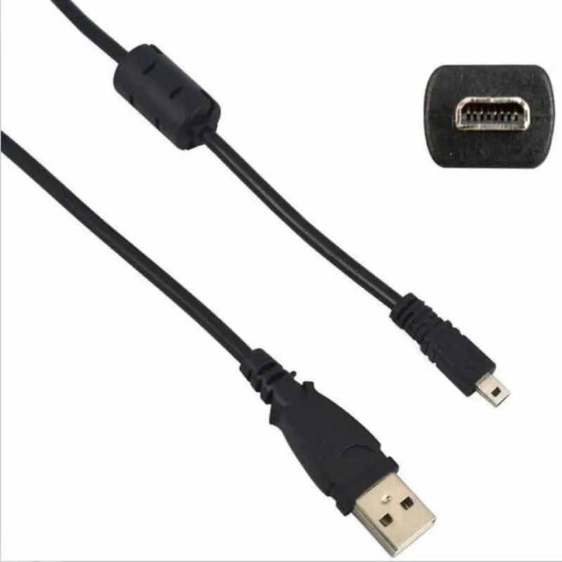 Kabel USB UC-E6 do Nikon Coolpix L1 / L2 / L3 / L4 / L5 USB 2.0 męski do mini 8-pinowych płaskich kabli aparatu