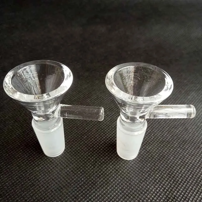 Grosso redondo copo de vidro de vidro erva queimador de óleo seco narguilhahs com punho 3 tipos 14mm 18mm feminino masculino para fumar ferramentas acessórios de água bongos de água