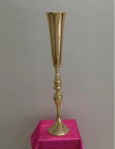 88cm height gold metal candle holder candle stand wedding centerpiece event road lead flower vase flower shelf / 
