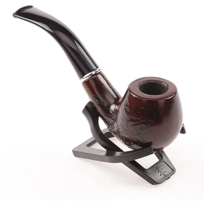 Recommended sharpstone hot wood solid iron pipe black gift box with display stand woodpipe 705