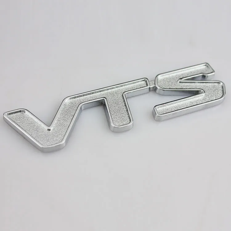 Vts bil badge emblem 3d logo klistermärke för citroen c2 c3 c4 quatre saxo xsara elysee quatre triomphine jimny 1.6 16v vtr röd silver färg