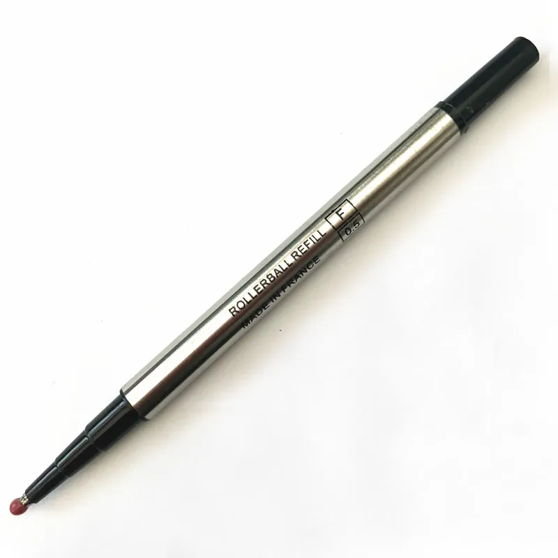 Gratis verzending 10 stks / partij 0.5mm roller pen navulling ontwerp Goede kwaliteit zwarte roller pen inkt navulling voor cadeau school office leveranciers