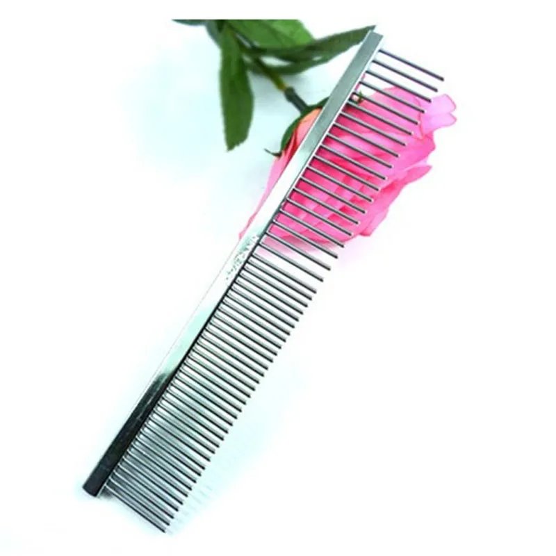 2017 Dog Cat Pet Grooming Comb Pet Pet Supplies製品ステンレス鋼の犬の掃除グルーミング235g