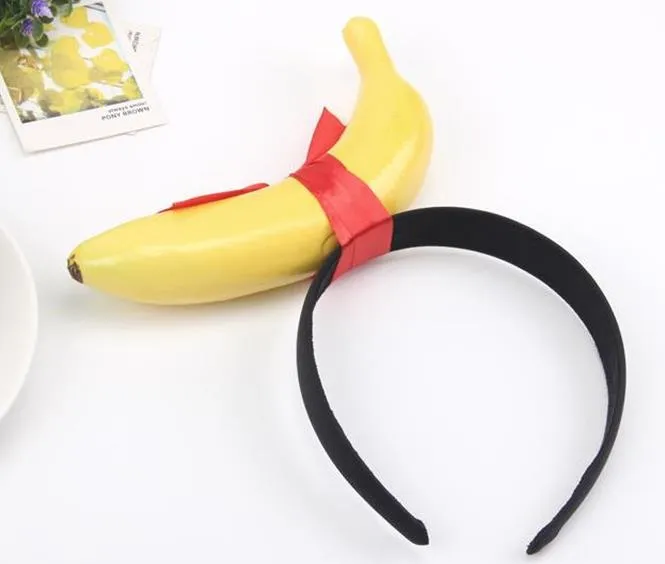 bambini divertenti frutta verdura fascia carota pepe banana bastoncini capelli bambini adulti compleanno copricapo costume cosplay oggetti di scena