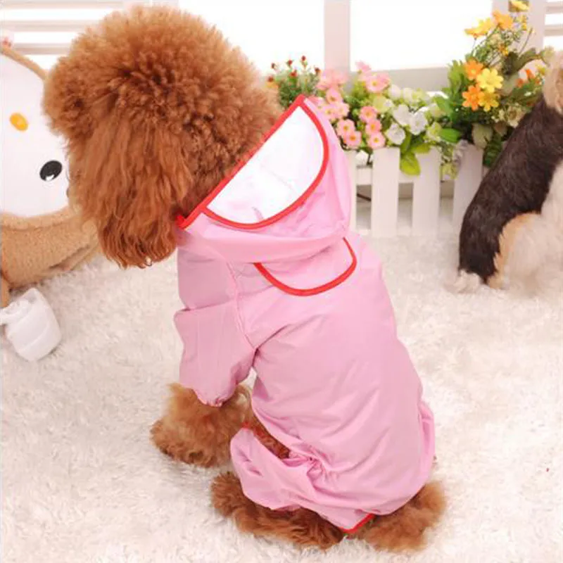 Nylon Pet Raincoat Ubrania Rain Płaszcz Do Małe Psy Pies Ubrania Yorkie Odzież dla szczeniąt Produkty dla zwierząt Darmowa Wysyłka