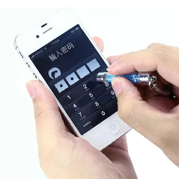 Tela de cristal de alta qualidade Mini Capacitive Touch Pen Stylus Pen para Celular