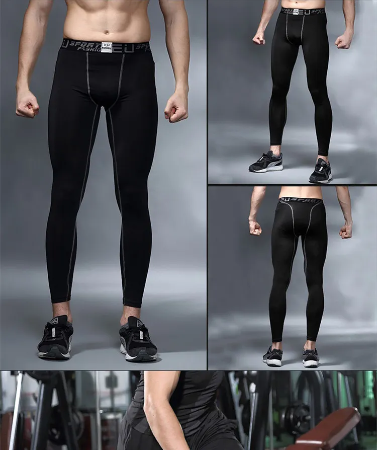 Mens Compression Pants For Sports, Running, Basketball, Gym, Bodybuilding,  Jogging Skinny Leggings Gym Trousers For Men Style 1280E From Iklpz, $19.55