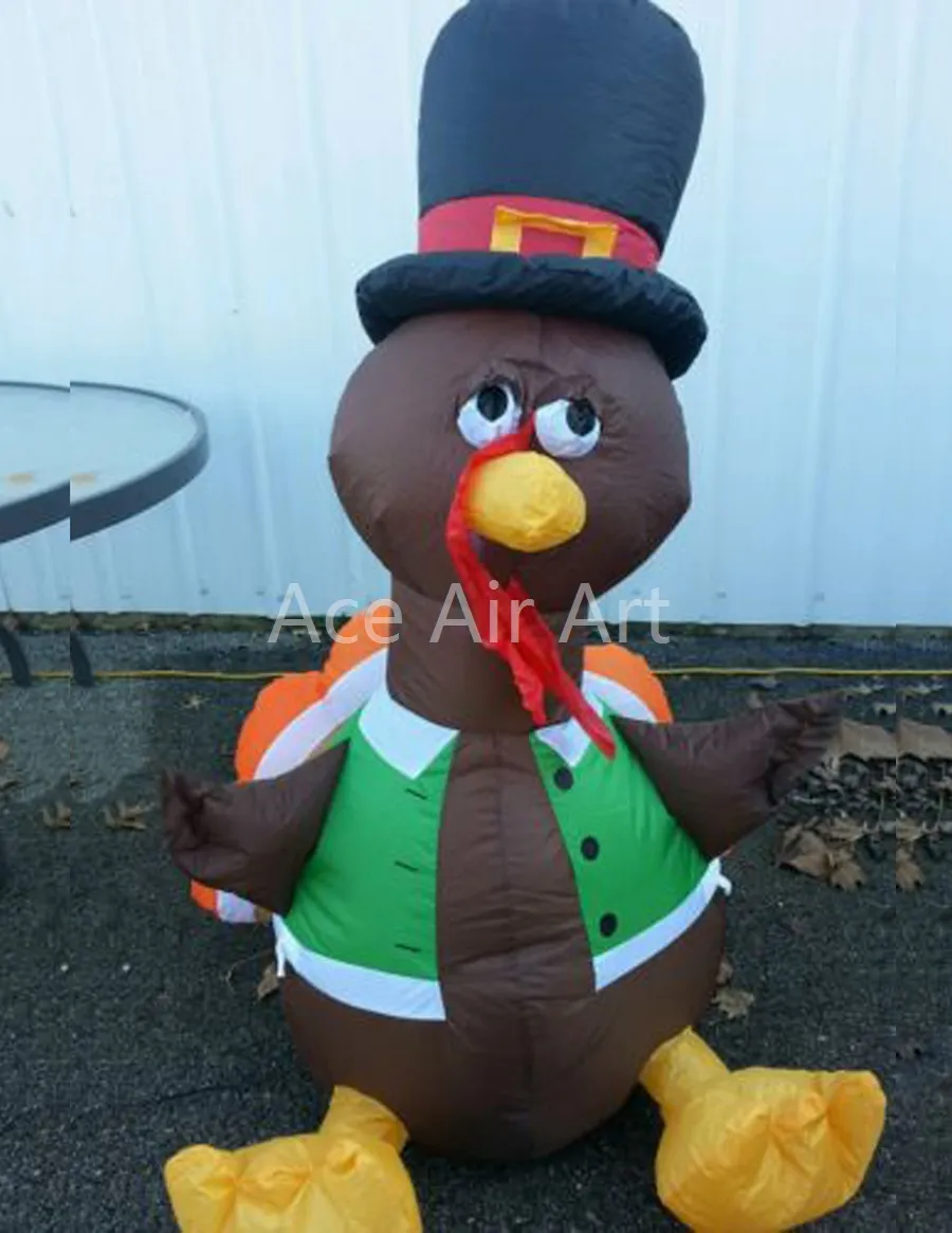 Oxford Fabric For Thanksgiving Promotion Giant Inflatable Turkey