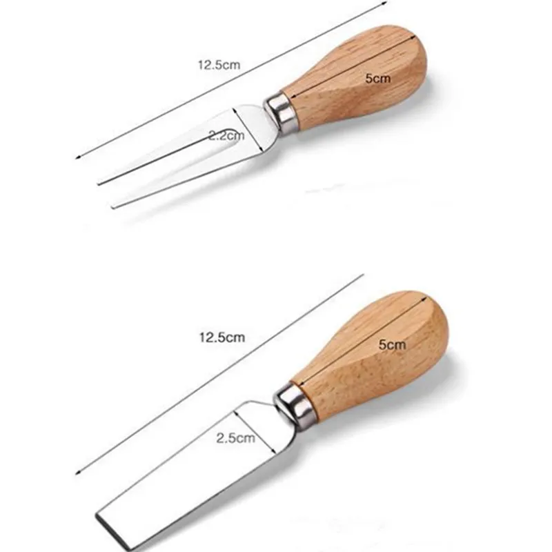 Knives Bard Set Oak Handle Cheese Knife Kit Kitchen Cooking Tools Useful Accessories