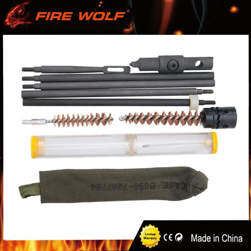 FIRE WOLF Hunting Rifle Cleaning Kit Set Pouch For Model M1 Cleaning Pouch w/Oiler for Hunting