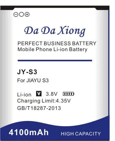 Da da xiong 4100mAh JY S3 JY-S3 Telefonbatteri för Jiayu S3