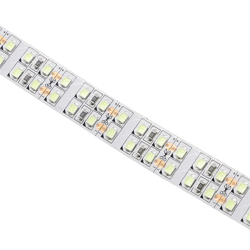 Novo 5 m / lote DC 12 V Ice Blue Luz SMD2835 240leds / m Duplo Row 15mm Não-impermeável LED Decor luz