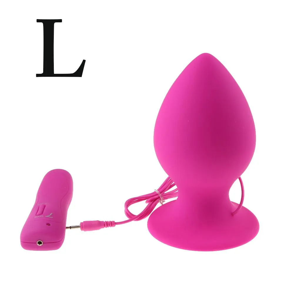 Large Silicone Anal Vibrator with 7 Vibration Modes, L Size 3.7  2.05 in  9.5  5.2 cm, Unisex from Dhgate Anal Toys - price 27.42