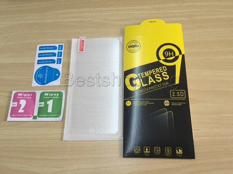 2.5D Back Tempered Glass Screen Protector Anti-Shatter Film för iPhone 13 12 Mini 11 Pro Max X XR XS Max 8 7 6S Plus med detaljhandelspaket