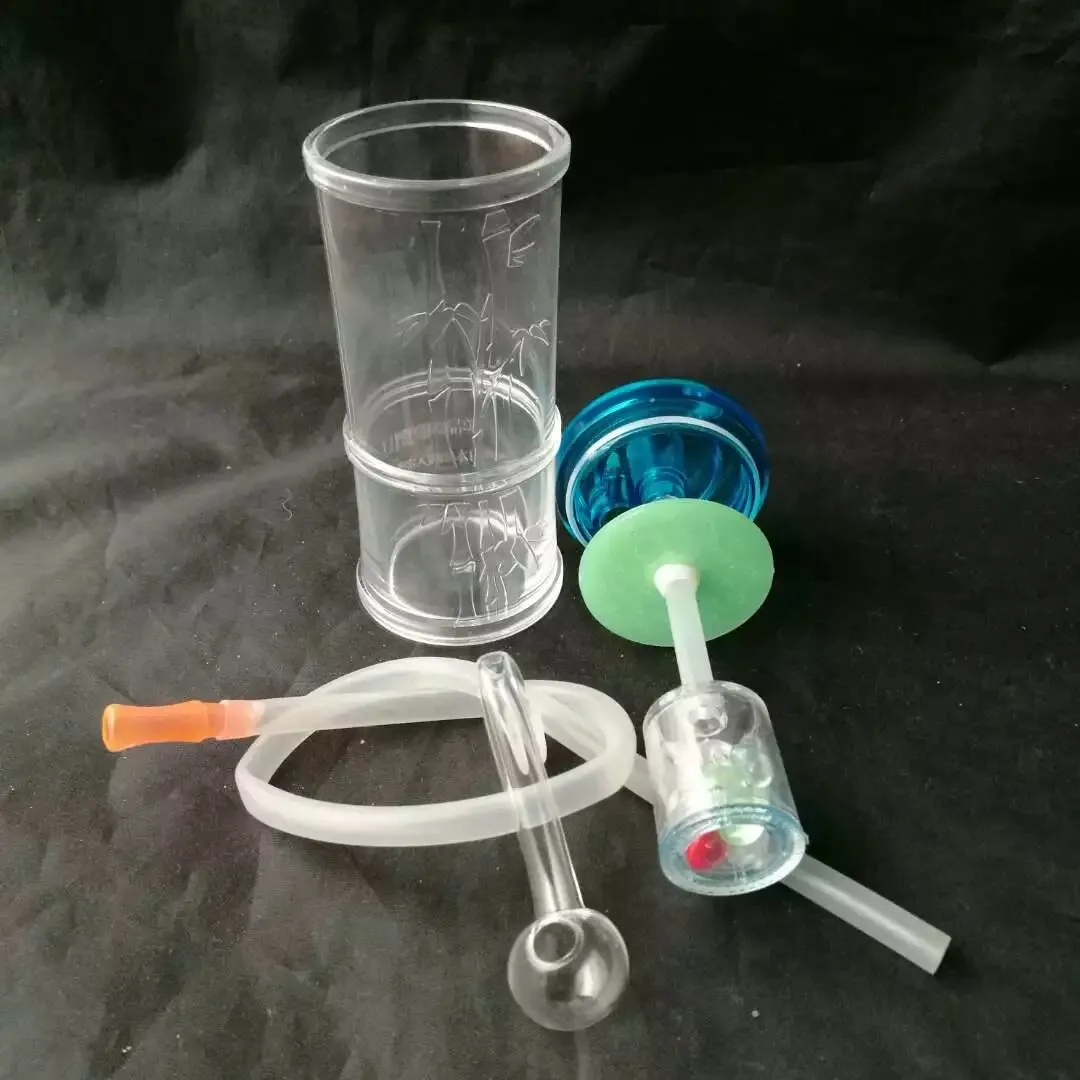 Acessórios de bongos de vidro de vidro de várias camadas de camada, tubos de fumantes de vidro coloridos mini tubos de mão multi-coloridos melhores tubos de vidro colher de vidro